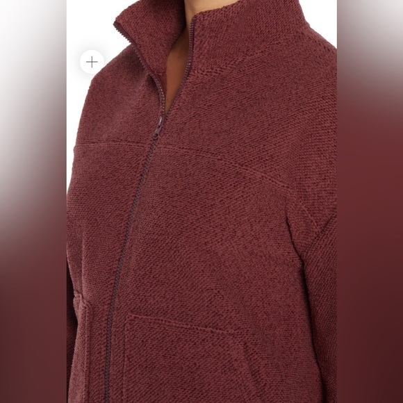Marika Mel Fleece Jacket, Heather Zinfandel, size L, NWT - Picture 4 of 5